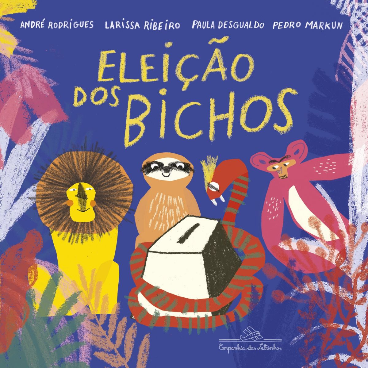 Capa do livro Eleição dos bichos, da Companhia das Letrinhas