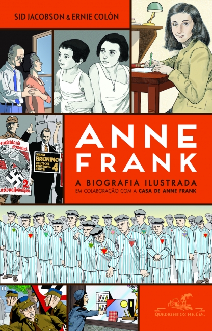 Capa de Anne Frank, uma biografia ilustrada, de Sid Jacobson e Ernie Colón