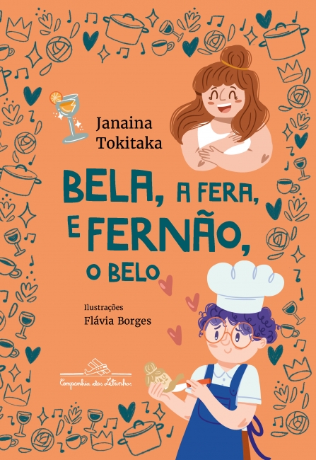 Capa do livro Bela, a fera e Fernão, o belo, de Janaina Tokitaka, da coleção Canoa, de preços acessíveis