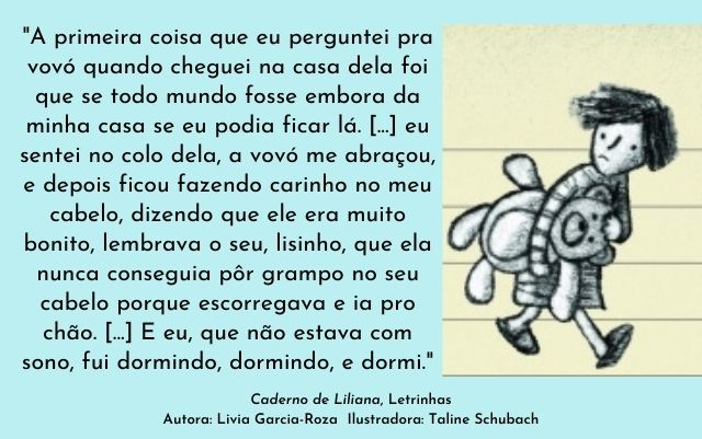 Trecho do livro Caderno de Liliana