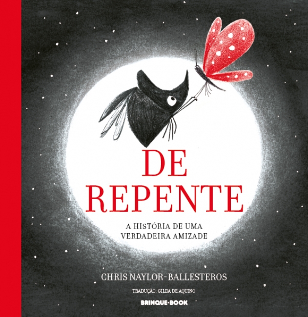 Capa do livro infantil De repente, de Chris Naylor-Ballesteros, pela Brinque-Book