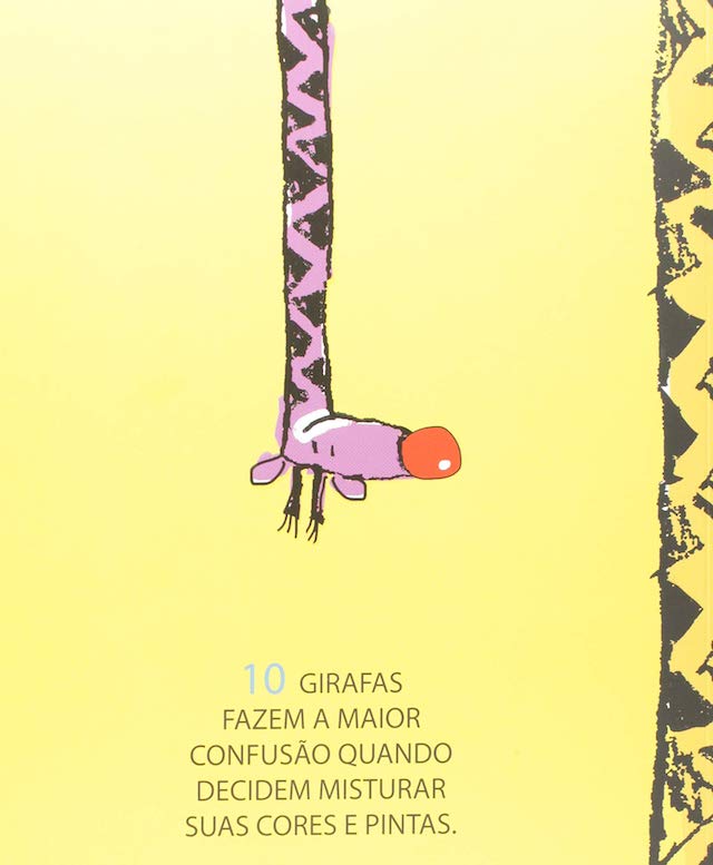 Ilustração do livro Girafas, da Brinque-Book