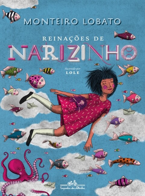 Capa do livro Reinações de Narizinho, de Monteiro Lobato