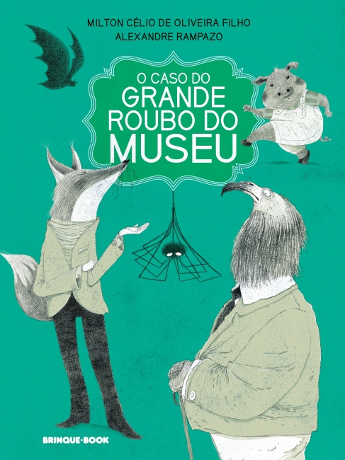 Capa do livro O caso do grande roubo do museu, de Milton Célio de Oliveira