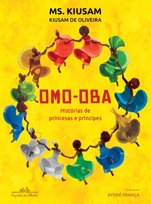 Capa do livro Omo-oba, histórias de princesas e príncipes, de Kiusam de Oliveira