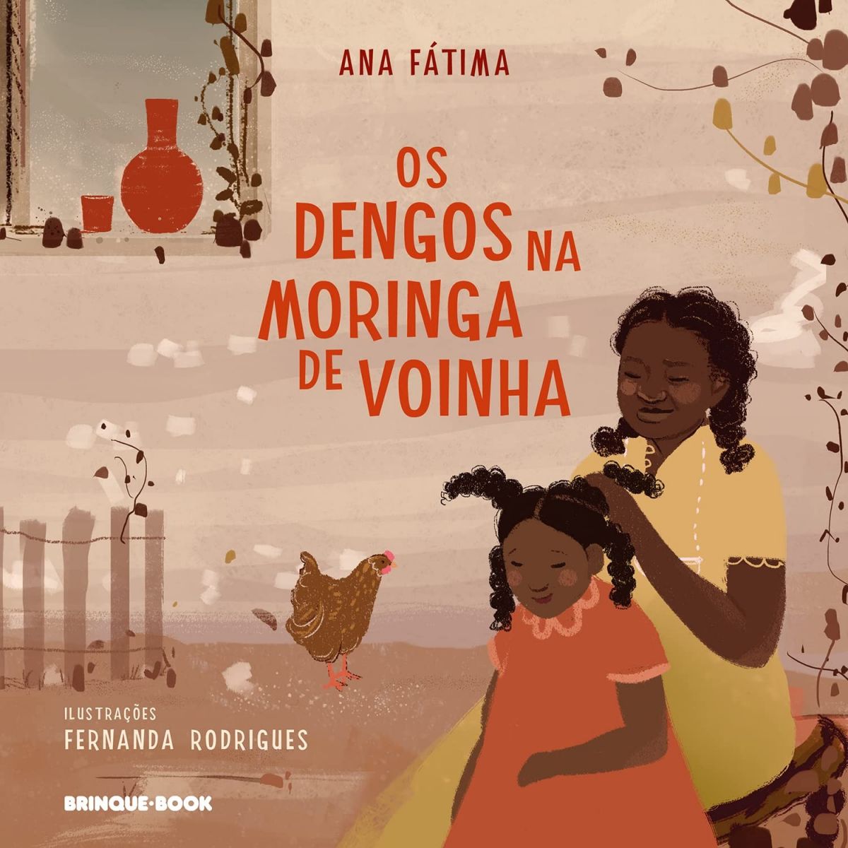 Capa do livro Os dengos na moringa de voinha, de Ana Fátima