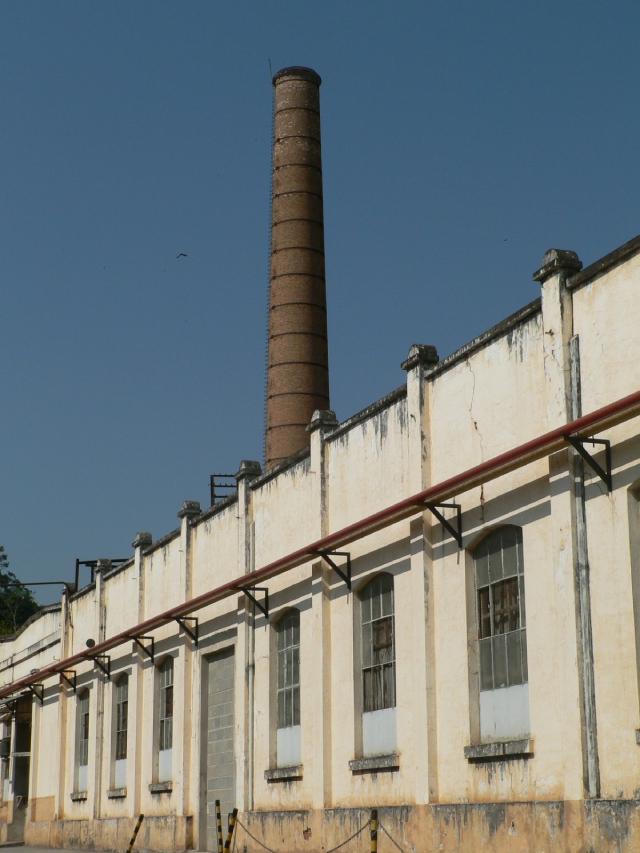 Foto da antiga fábrica de tecelagem em Votorantim